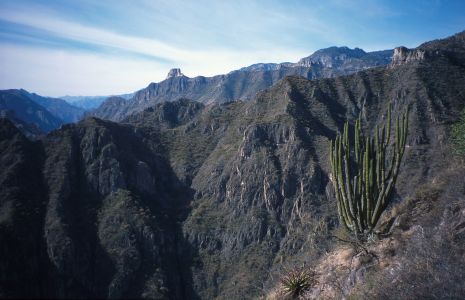 Výstup z kaňonu Barranca del Cobre